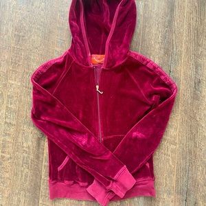 Juicy Couture Velour Burgundy Petite